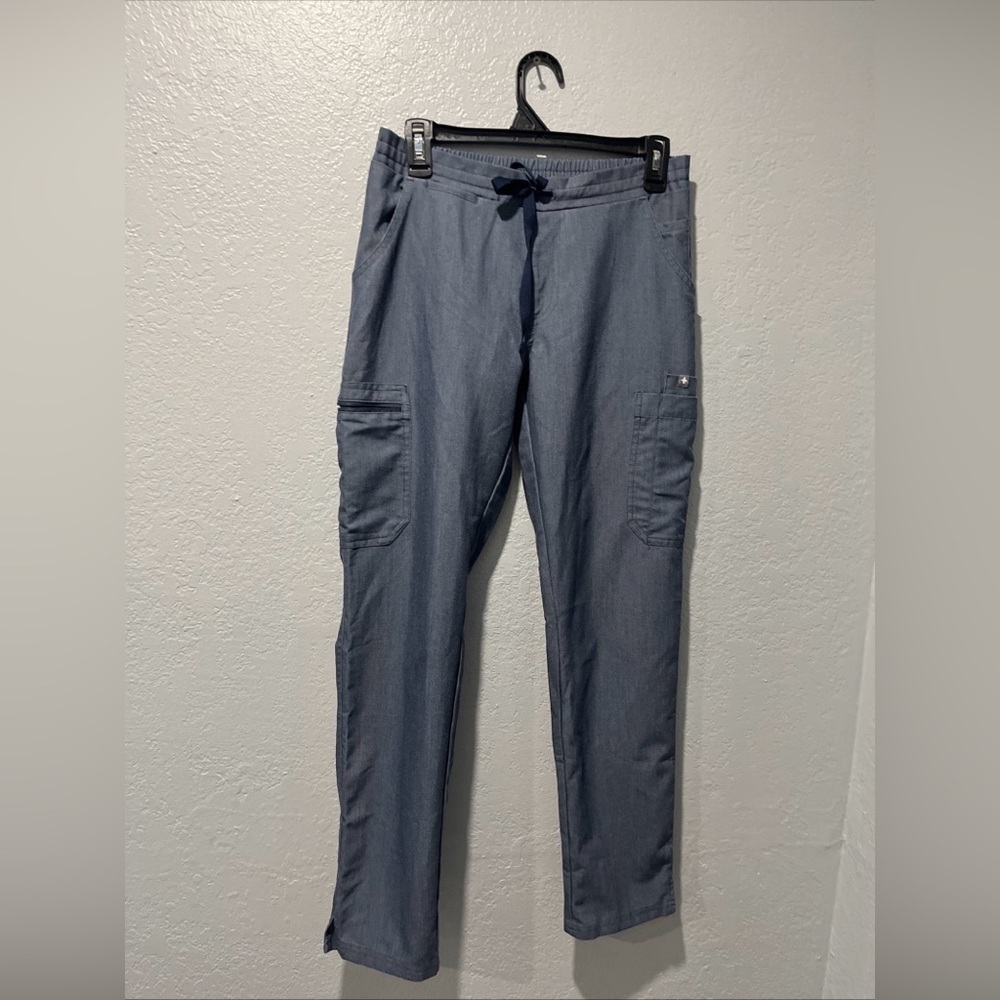 Figs women’s scrubs pants Sz XS Gray Blue color - Picture 2 of 8